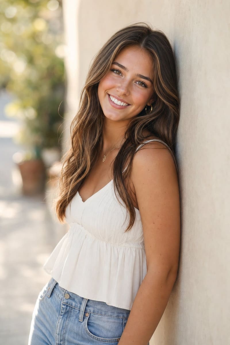 Senior portrait outdoors
